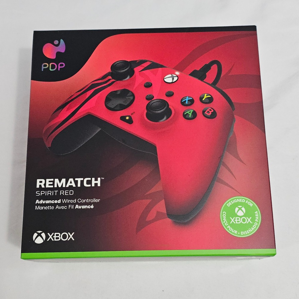 PDP Rematch Spirit Red Advanced Wired Controller for Xbox Series X|S Xbox One PC